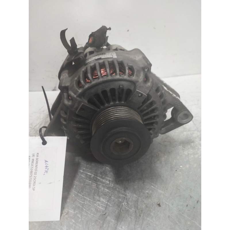 Recambio de alternador para kia sorento 2.5 crdi referencia OEM IAM 37390A300 25CRDI 2006