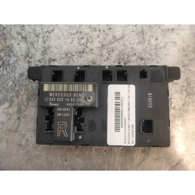 Recambio de modulo electronico para mercedes-benz clase c (w203) familiar c 320 t cdi (203.220) referencia OEM IAM 2038201485  