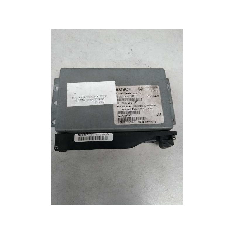 Recambio de centralita cambio automatico para peugeot 407 sw 2.0 16v hdi fap cat (rhr / dw10bted4) referencia OEM IAM 0260002922