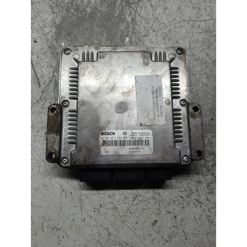 Recambio de centralita motor uce para renault espace iv (jk0) authentique referencia OEM IAM 0281011324 8200309316 8200309321