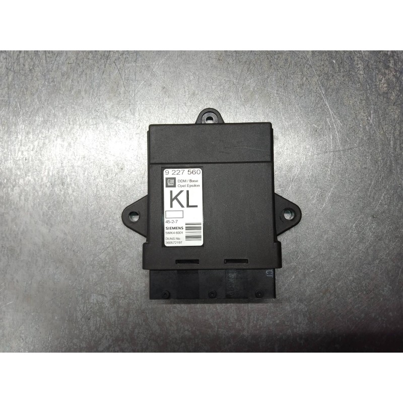 Recambio de modulo electronico para opel vectra c berlina club referencia OEM IAM 5WK46001 9227560 