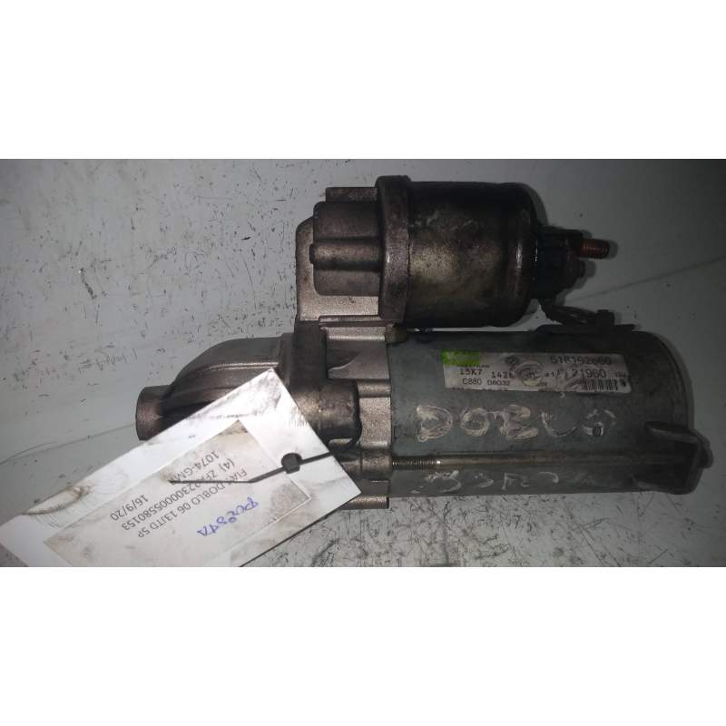 Recambio de motor arranque para fiat doblo cargo (223) 1.3 jtd referencia OEM IAM 518192660 21960 VALEO