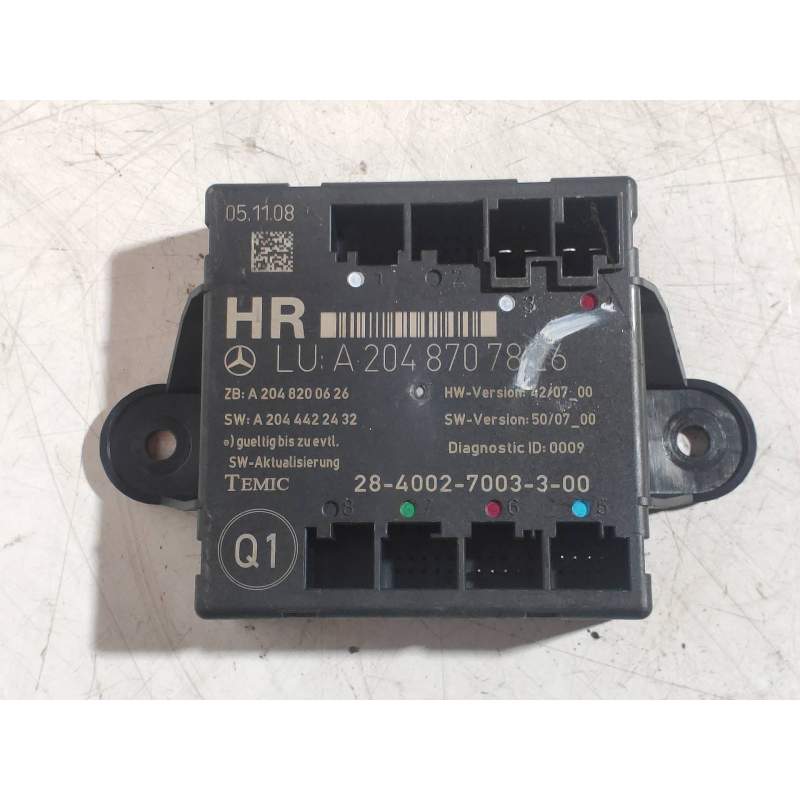 Recambio de modulo electronico para mercedes-benz clase c (w204) berlina c 180 kompressor blueefficiency (204.044) referencia OE