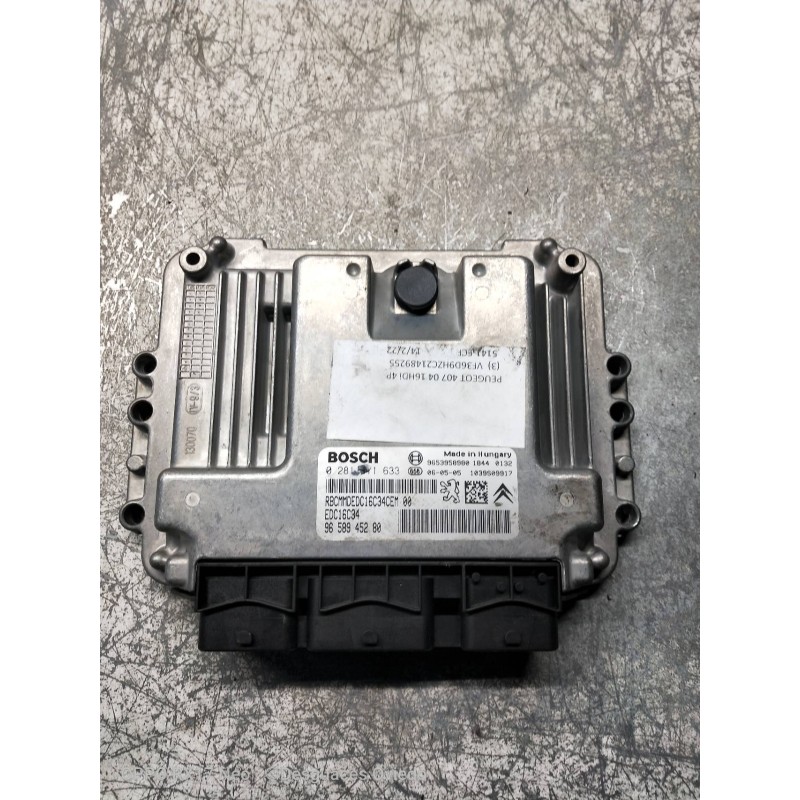 Recambio de centralita motor uce para peugeot 407 sr confort referencia OEM IAM 0281011633 9658945280 9653958980