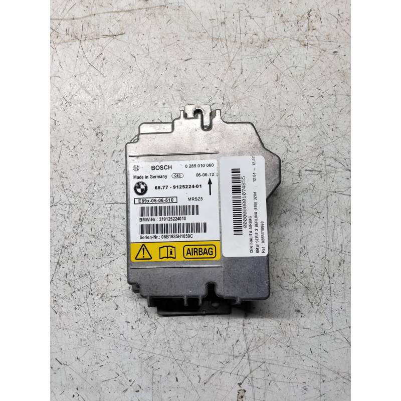Recambio de centralita airbag para bmw serie 3 berlina (e90) 320d referencia OEM IAM 0285010060 6577912522401 