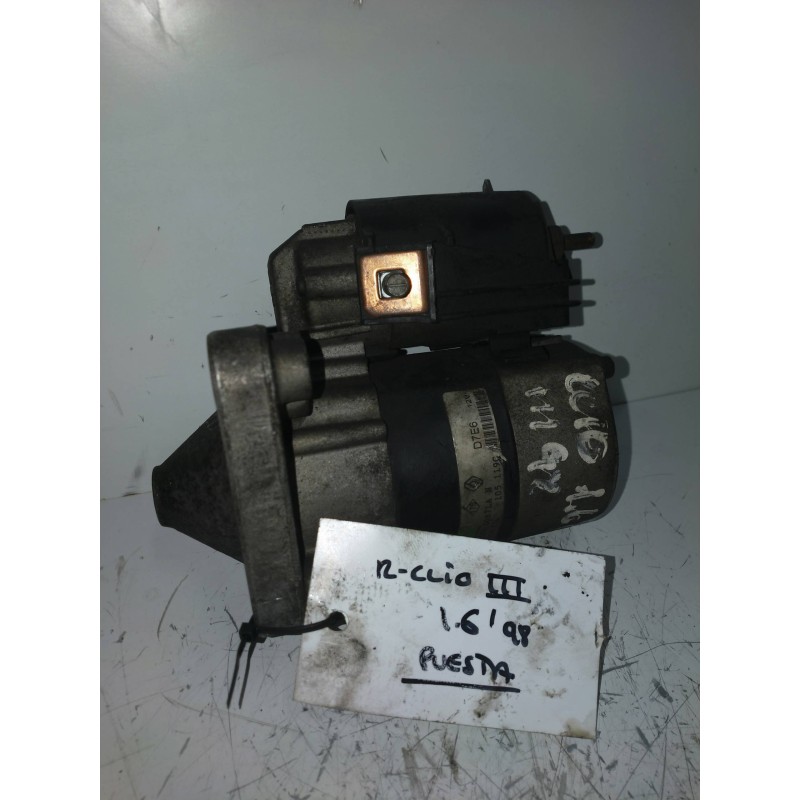 Recambio de motor arranque para renault clio ii fase i (b/cbo) 1.6 si cbod referencia OEM IAM D7E6 VALEO 