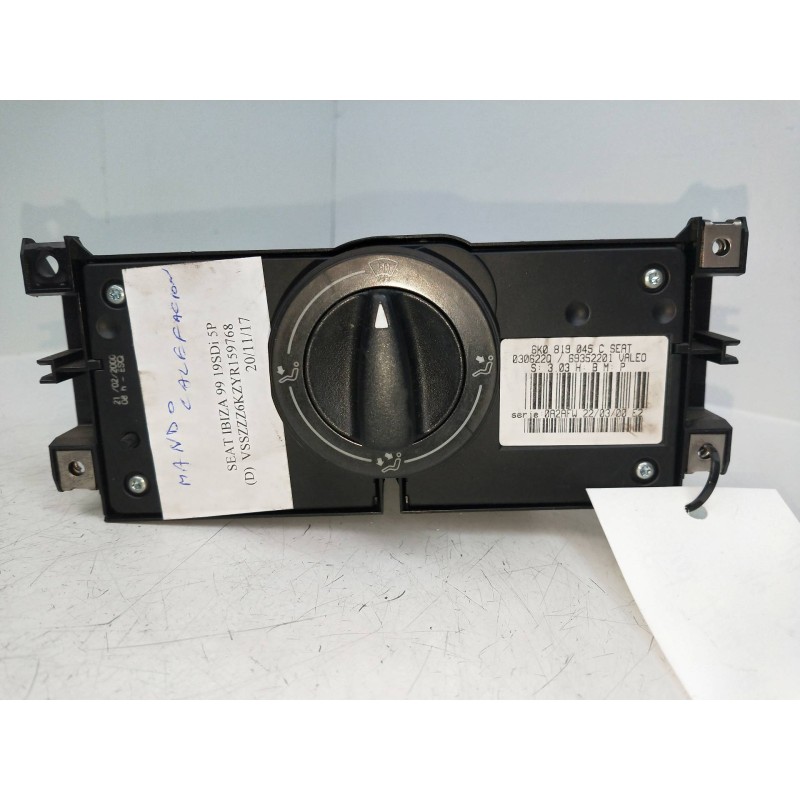 Recambio de mando calefaccion / aire acondicionado para seat ibiza (6k1) 1.9 sdi referencia OEM IAM 6K0819045C 69352201 