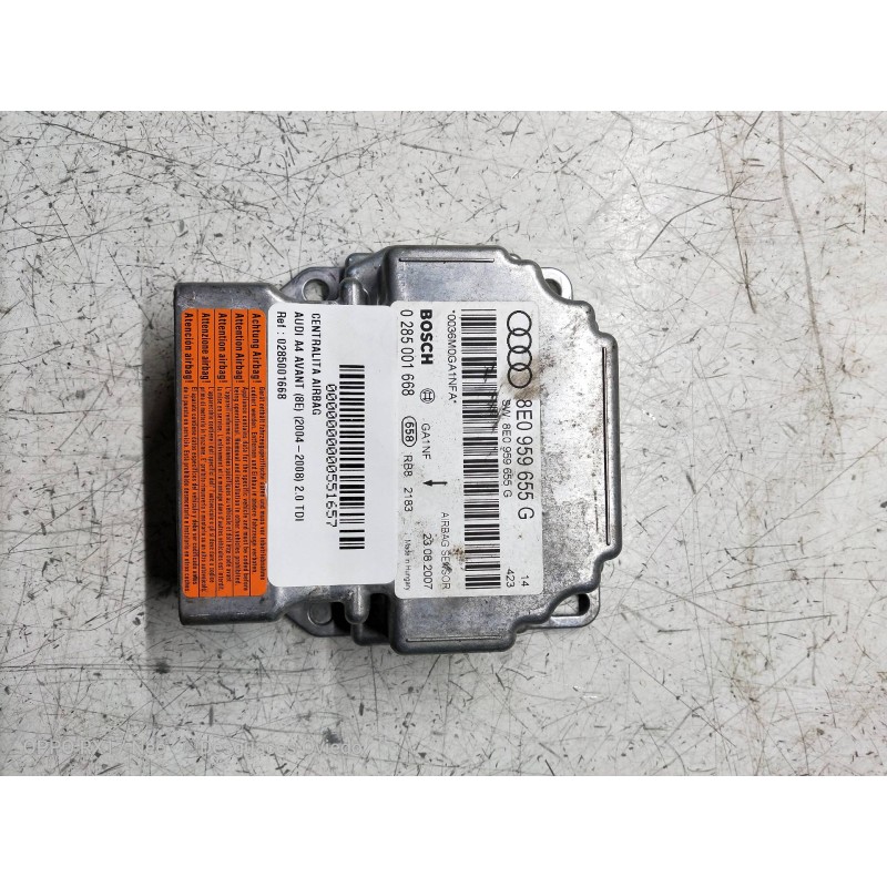 Recambio de centralita airbag para audi a4 avant (8e) 2.0 tdi referencia OEM IAM 0285001668 8E0959655G 