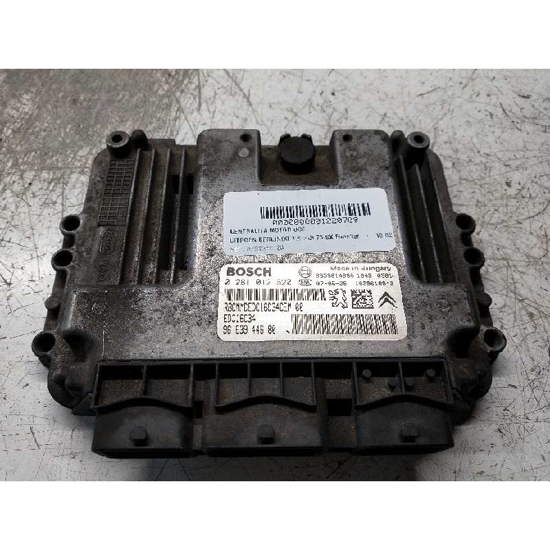 Recambio de centralita motor uce para citroen berlingo 1.6 hdi 75 x familiar referencia OEM IAM 0281012620 9663944680 EDC16C34