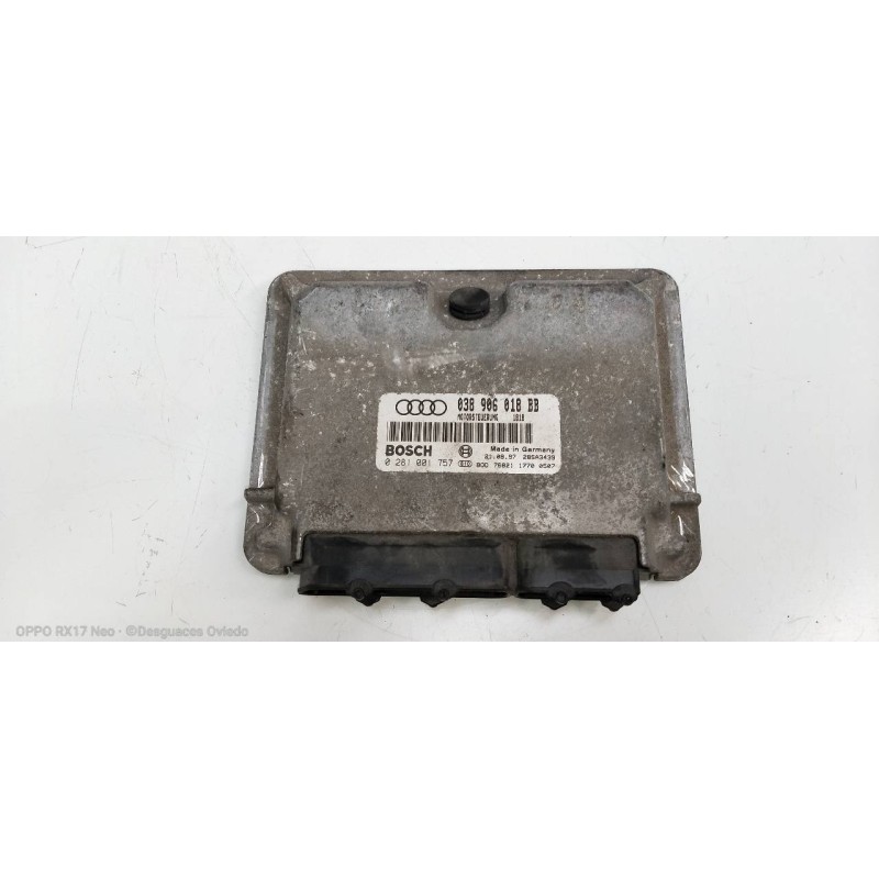 Recambio de centralita motor uce para audi a3 (8l) 1.9 tdi ambiente referencia OEM IAM 0281001757 038906018BB 