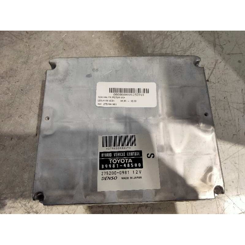 Recambio de centralita motor uce para lexus rx 400h referencia OEM IAM 2752000981 8998148500 DENSO