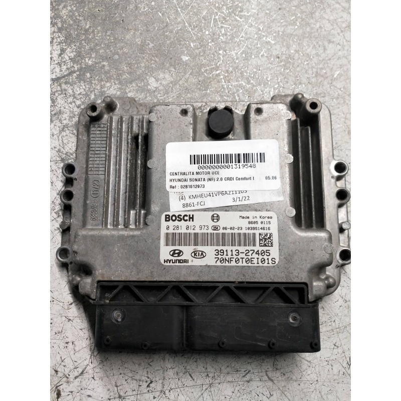 Recambio de centralita motor uce para hyundai sonata (nf) 2.0 crdi comfort i referencia OEM IAM 0281012973 3911327405 BOSCH