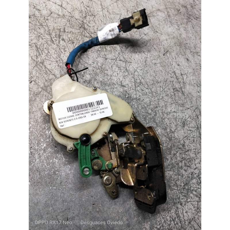 Recambio de motor cierre centralizado trasero derecho para kia sorento 2.5 crdi ex referencia OEM IAM   