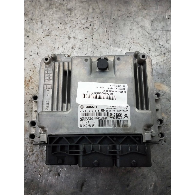 Recambio de centralita motor uce para peugeot 207 sport referencia OEM IAM 0281015848 9674244680 