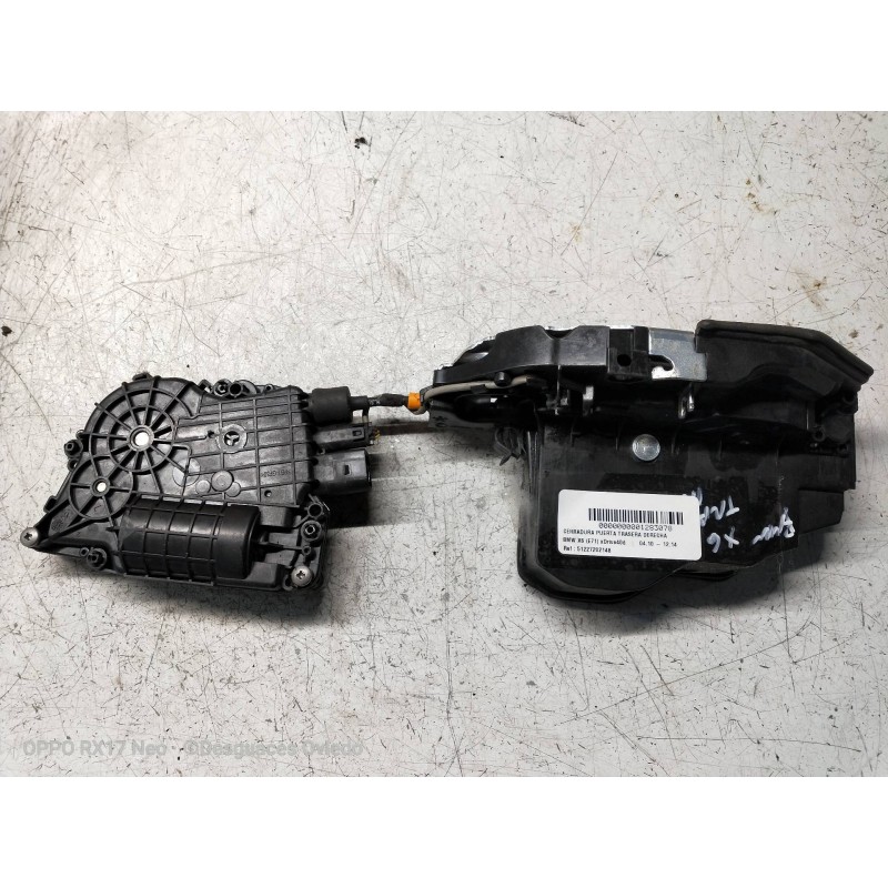 Recambio de cerradura puerta trasera derecha para bmw x6 (e71) xdrive40d referencia OEM IAM 51227202148 A053702 5P