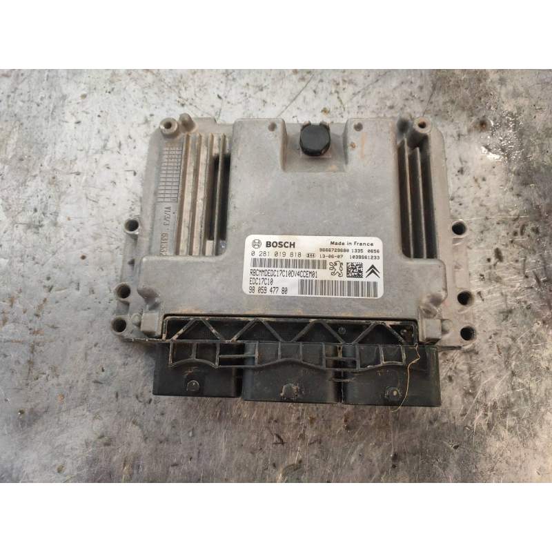 Recambio de centralita motor uce para citroën c3 exclusive referencia OEM IAM 0281019818 9805947780 EDC17C10 9666729680