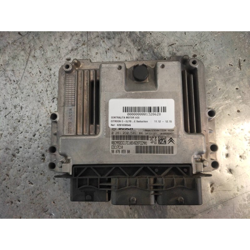 Recambio de centralita motor uce para citroen c-elysée seduction referencia OEM IAM 0281030546 9807885980 9666729580