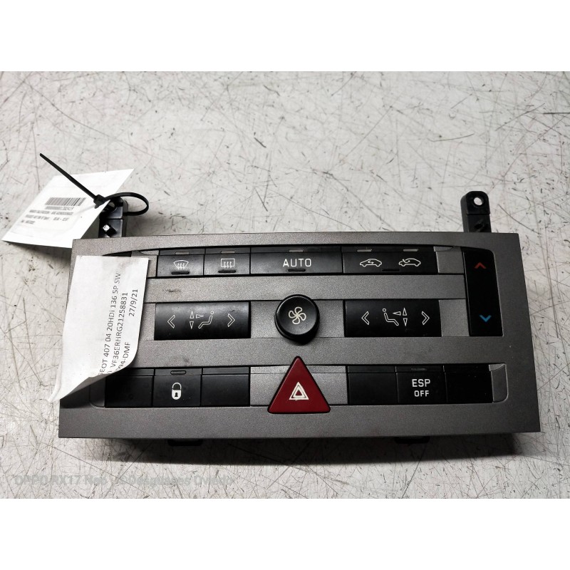 Recambio de mando calefaccion / aire acondicionado para peugeot 407 sw st sport referencia OEM IAM 96573322  