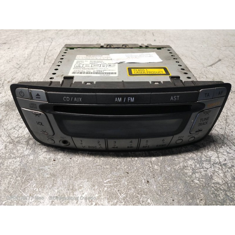 Recambio de sistema audio / radio cd para toyota aygo (kgb/wnb) básico referencia OEM IAM 861200H010  