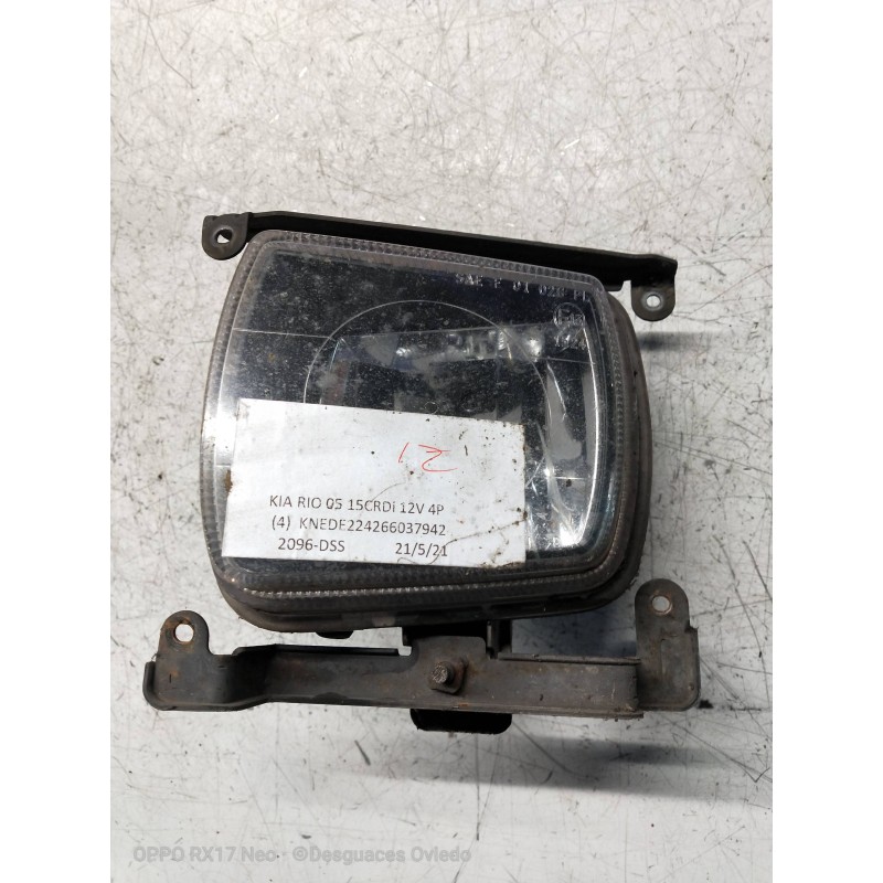 Recambio de faro antiniebla izquierdo para kia rio 1.5 crdi ex2 referencia OEM IAM   