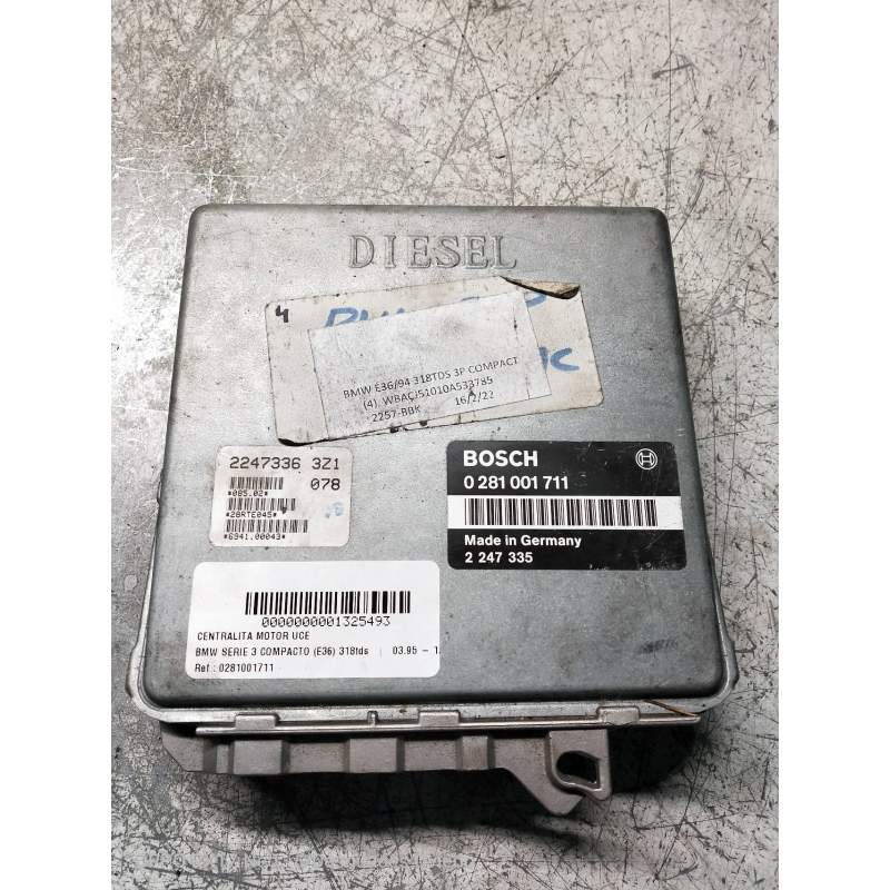 Recambio de centralita motor uce para bmw serie 3 compacto (e36) 318tds referencia OEM IAM 0281001711 2247335 2247336