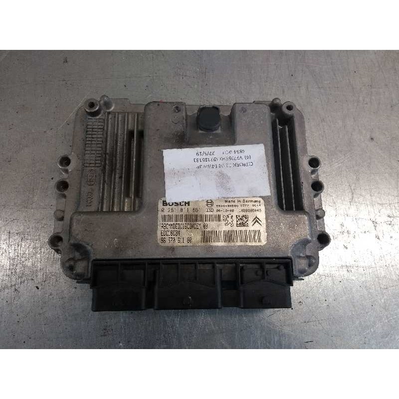 Recambio de centralita motor uce para citroen c2 sx referencia OEM IAM 0281011861 9657061180 EDC16C34