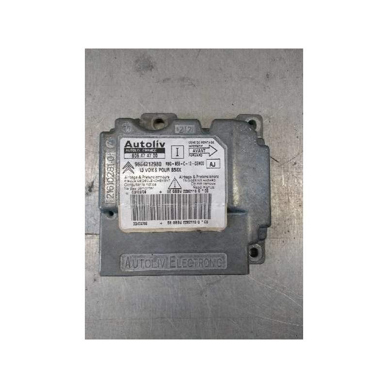 Recambio de centralita airbag para citroën c4 picasso sx referencia OEM IAM 9664217980 606474700 AJ