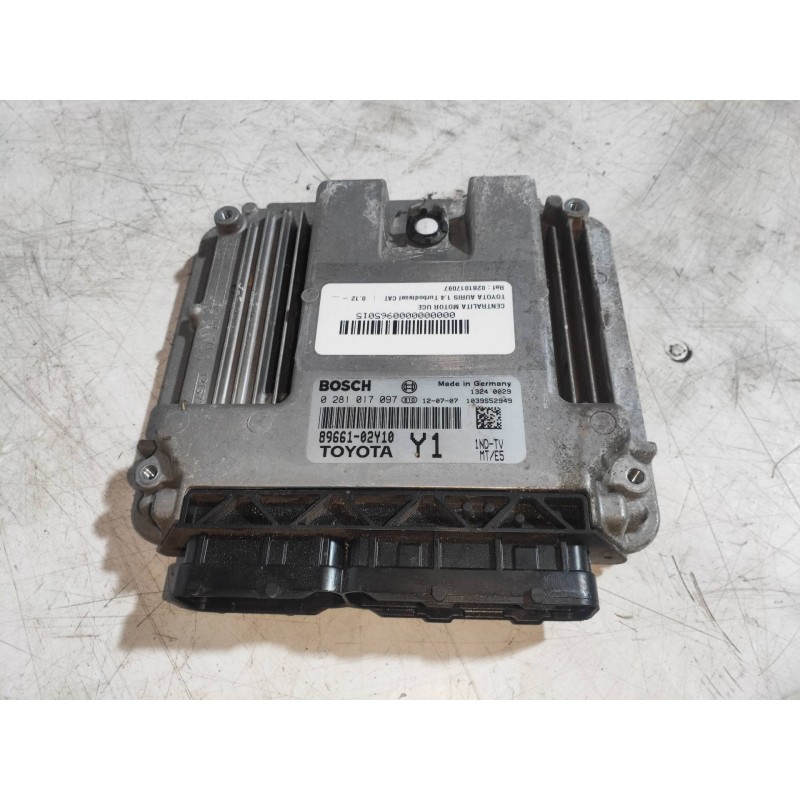 Recambio de centralita motor uce para toyota auris 1.4 turbodiesel cat referencia OEM IAM 0281017097 8966102Y10 