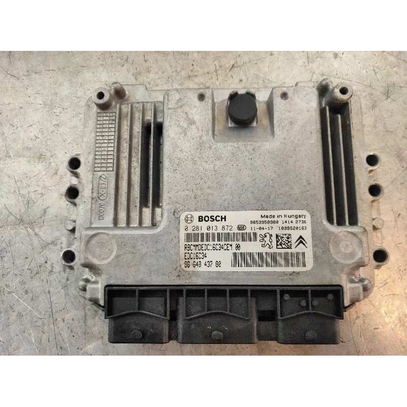 Recambio de centralita motor uce para citroen berlingo station wagon x referencia OEM IAM 0281013872 9664843780 EDC16C34 9653958