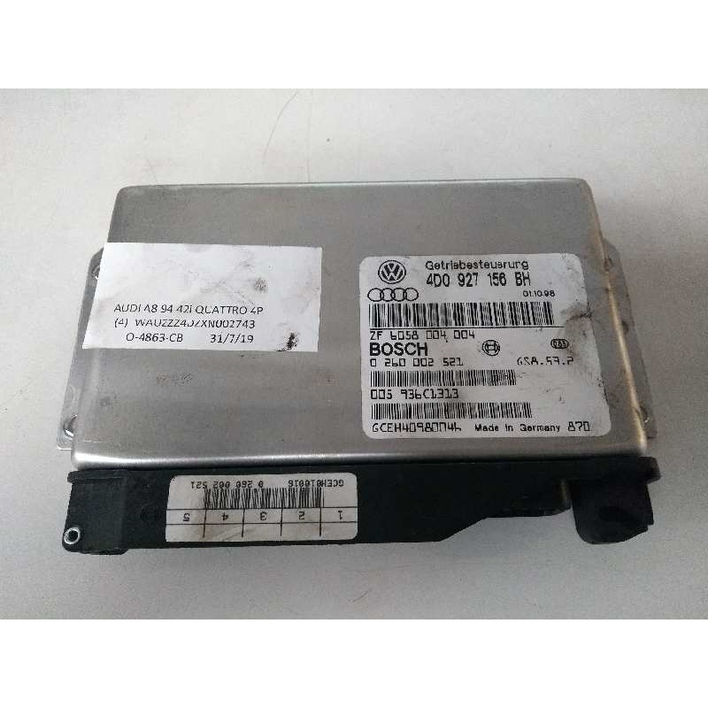 Recambio de centralita cambio automatico para audi a8 (d2) 4.2 quattro referencia OEM IAM 4D0927156BH 0260002521 