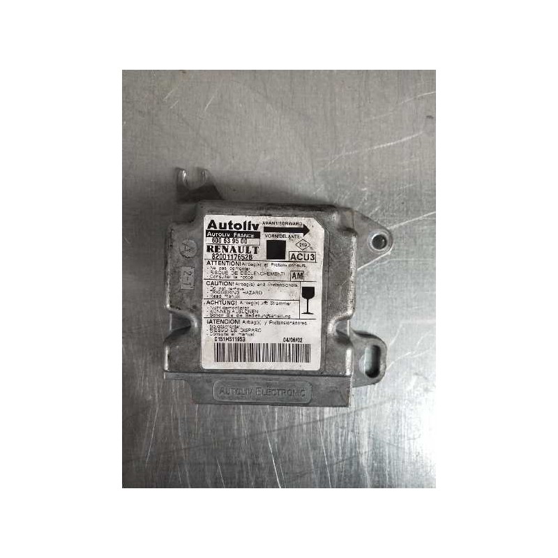 Recambio de centralita airbag para renault scenic (ja..) 1.9 dti expression referencia OEM IAM 600639500 8200117652B ACU3