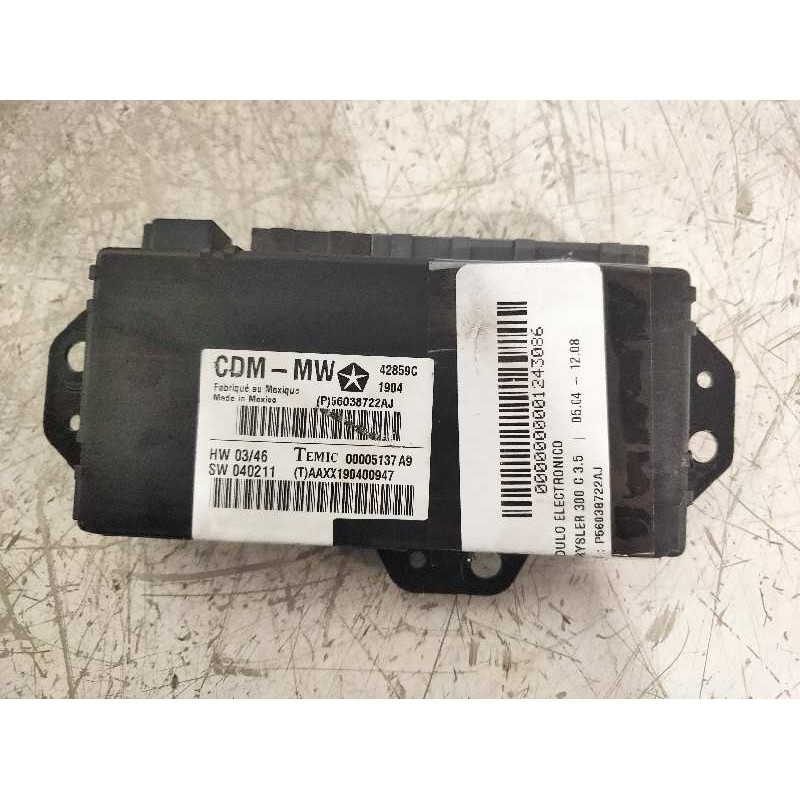 Recambio de modulo electronico para chrysler 300 c 3.5 referencia OEM IAM P56038722AJ 42859C 000051137A9