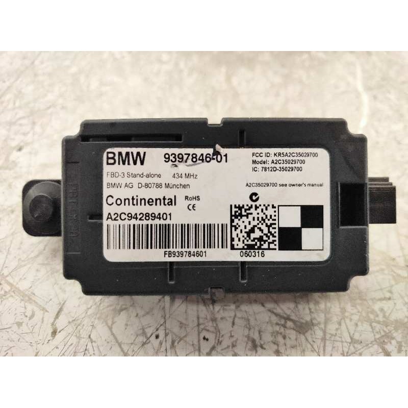 Recambio de modulo electronico para bmw serie 4 gran coupe (f36) 2.0 16v turbodiesel referencia OEM IAM A2C94289401 939784601 