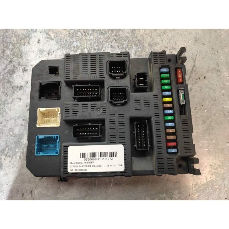 Recambio de caja reles / fusibles para citroën c4 berlina collection referencia OEM IAM 9663798480 BSI2004P0800 S01C5P340P