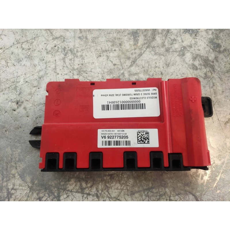 Recambio de modulo electronico para bmw serie 3 gran turismo (f34) 320d xdrive referencia OEM IAM V6922775205  