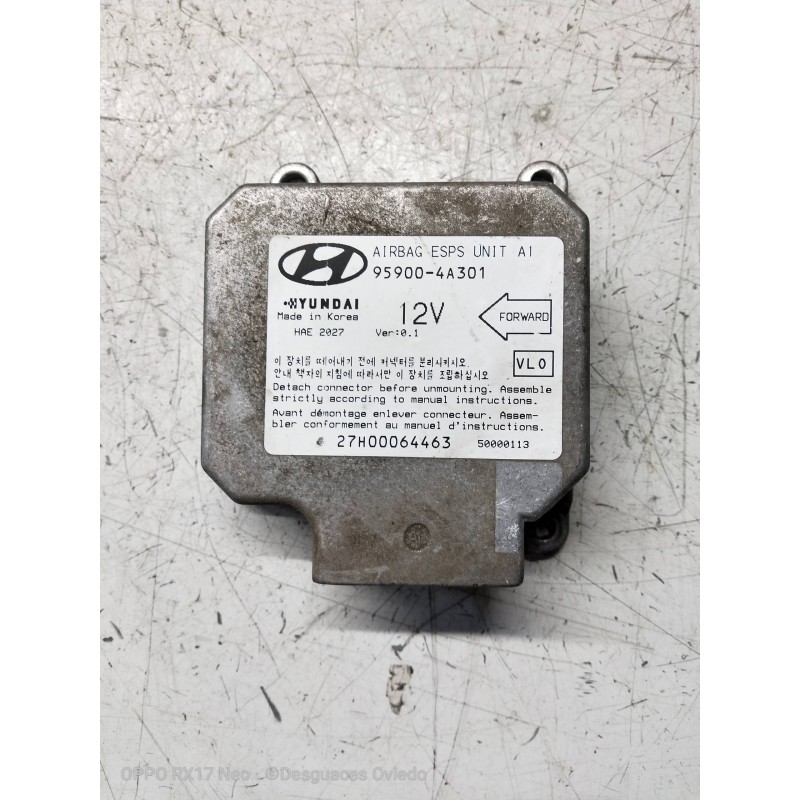 Recambio de centralita airbag para hyundai h 1 2.5 turbodiesel referencia OEM IAM 959004A301 27H00064463 