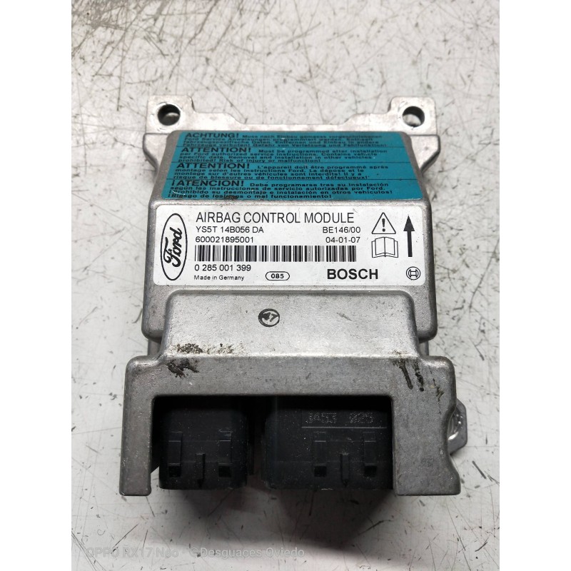 Recambio de centralita airbag para ford ka (ccq) bitono referencia OEM IAM 0285001399 YS5T14B056DA 