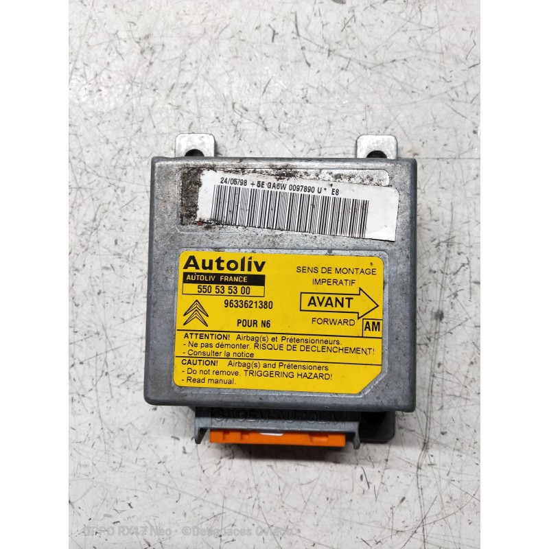 Recambio de centralita airbag para citroen xsara berlina 1.9 diesel referencia OEM IAM 550535300 9633621380 