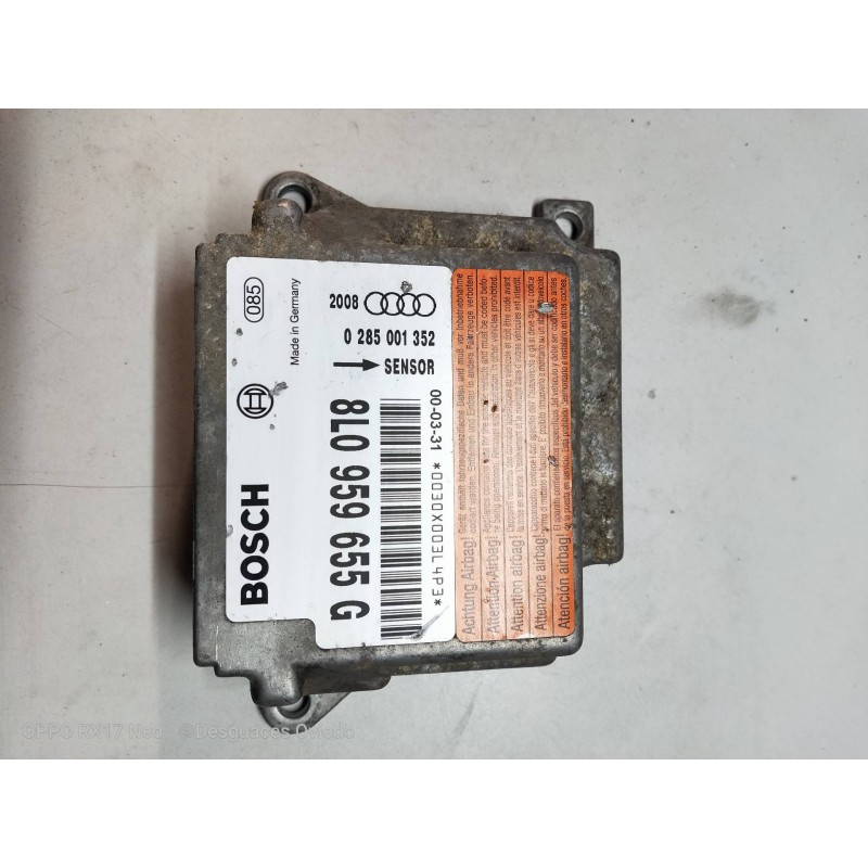 Recambio de centralita airbag para audi a3 (8l) referencia OEM IAM 0285001352 8L0959655G 