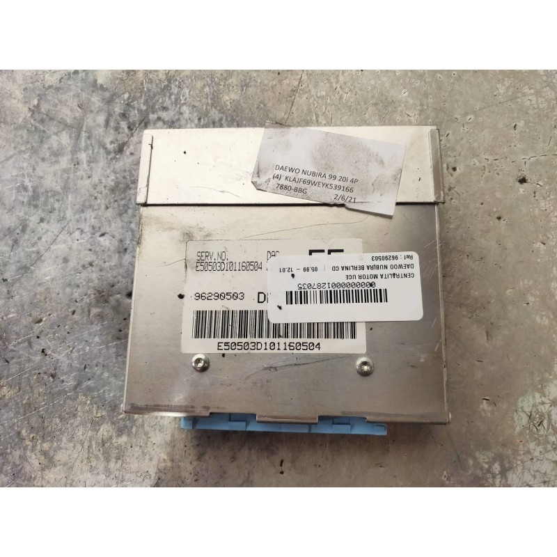 Recambio de centralita motor uce para daewoo nubira berlina cd referencia OEM IAM 96290503  