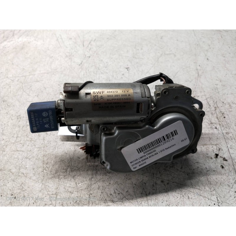 Recambio de motor limpia trasero para citroen xsara berlina 1.9td seduction referencia OEM IAM 404372 962381888 