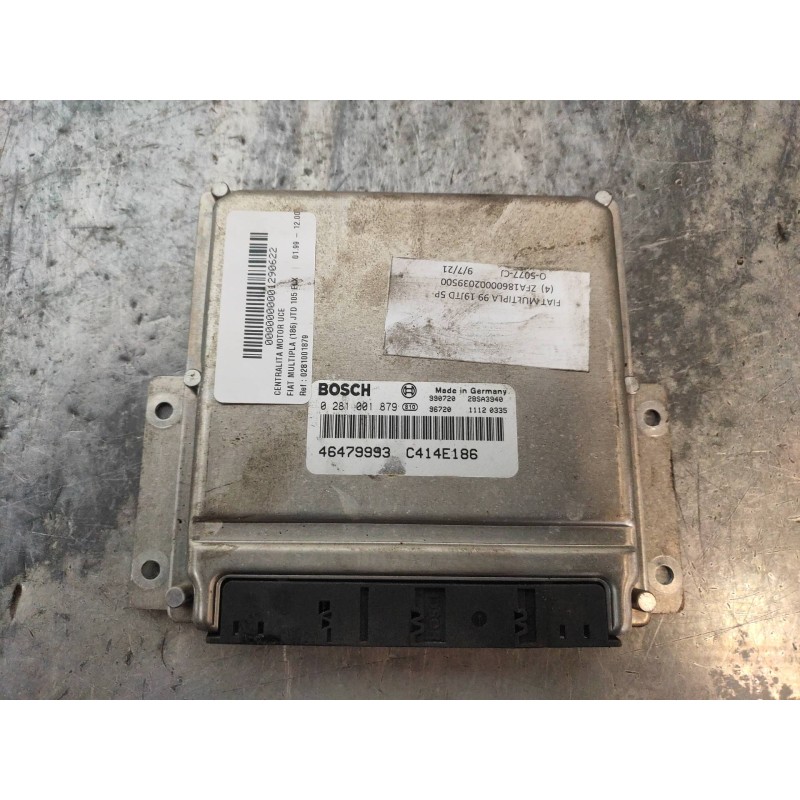 Recambio de centralita motor uce para fiat multipla (186) jtd 105 elx referencia OEM IAM 0281001879 46479993 C414E186