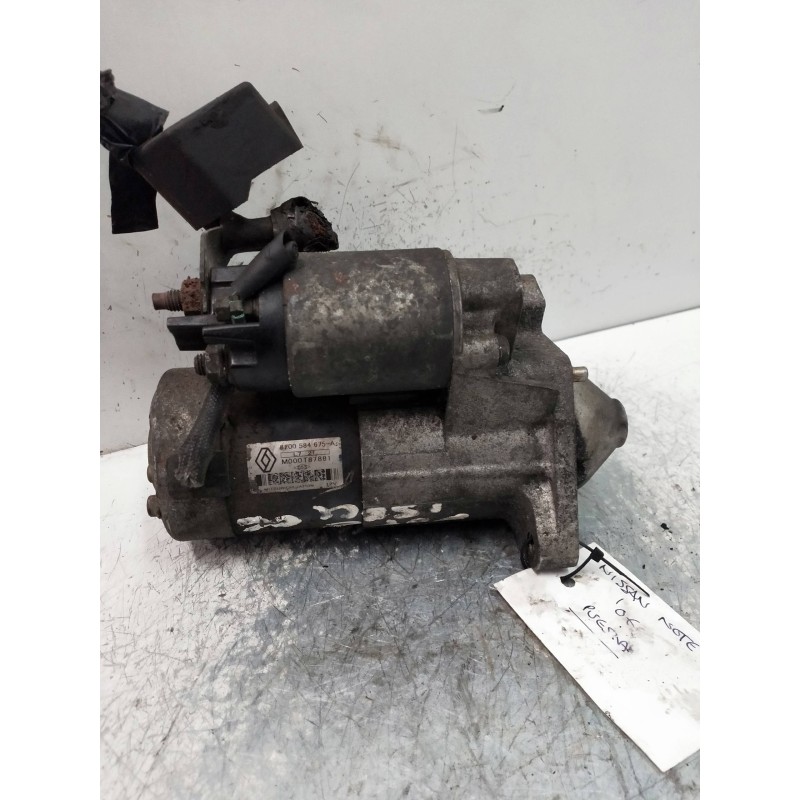 Recambio de motor arranque para nissan note (e11e) visia referencia OEM IAM M000T87881 8200584675A 