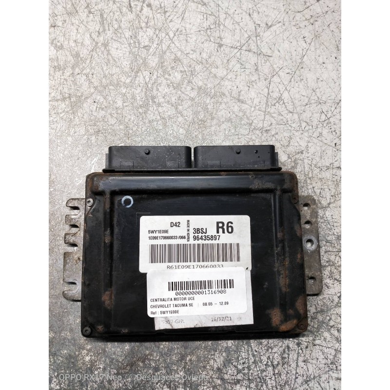 Recambio de centralita motor uce para chevrolet tacuma se referencia OEM IAM 5WY1E09E 96435897 D42 3BSJ R6