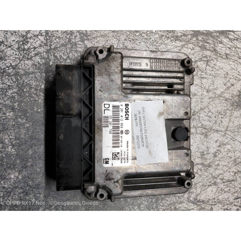 Recambio de centralita motor uce para opel vectra c berlina cosmo referencia OEM IAM 0281012869 55201790 DL