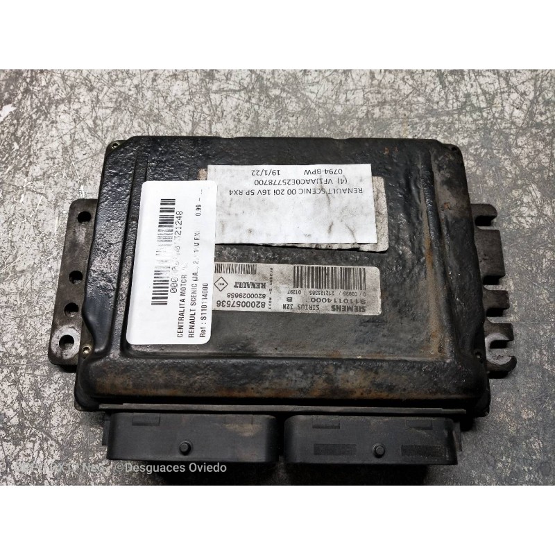 Recambio de centralita motor uce para renault scenic (ja..) 2.0 16v rxi referencia OEM IAM S110114000 8200057536 8200029658