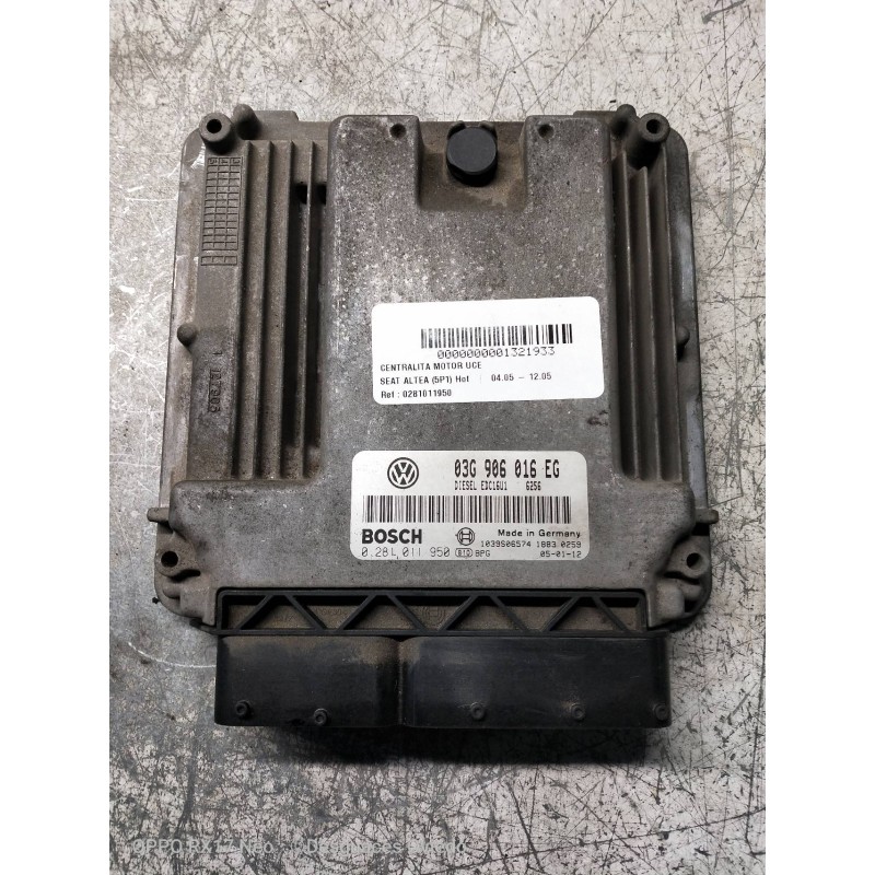 Recambio de centralita motor uce para seat altea (5p1) hot referencia OEM IAM 0281011950 03G906016EG 