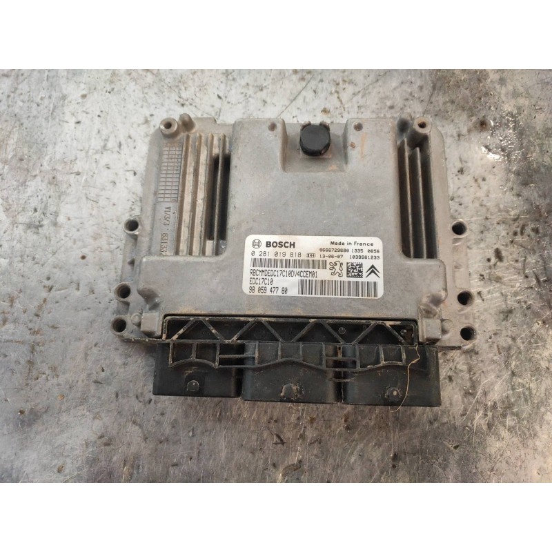 Recambio de centralita motor uce para citroen c3 exclusive referencia OEM IAM 0281019818 9805947780 EDC17C10 9666729680