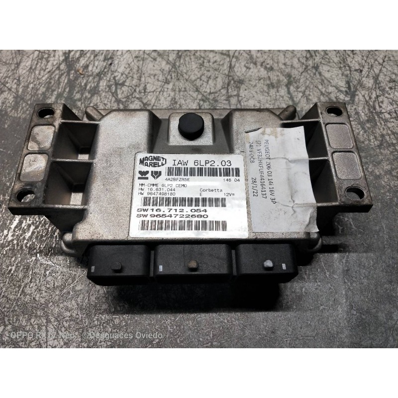 Recambio de centralita motor uce para peugeot 206 berlina quicksilver referencia OEM IAM IAW6LP203 9654722680 16712054