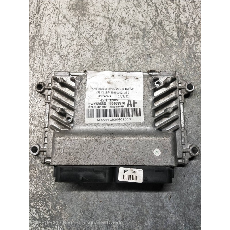 Recambio de centralita motor uce para chevrolet aveo ls referencia OEM IAM 96469978 5WY5956G 